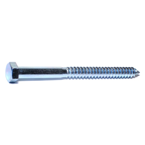 Midwest Fastener Lag Screw, 5/8 in, 8 in, Steel, Zinc Plated Hex Hex Drive, 25 PK 01355 - main